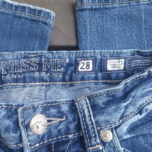 Miss Me Skinny Jeans Size 28 JD10745 - Picture 4 of 5
